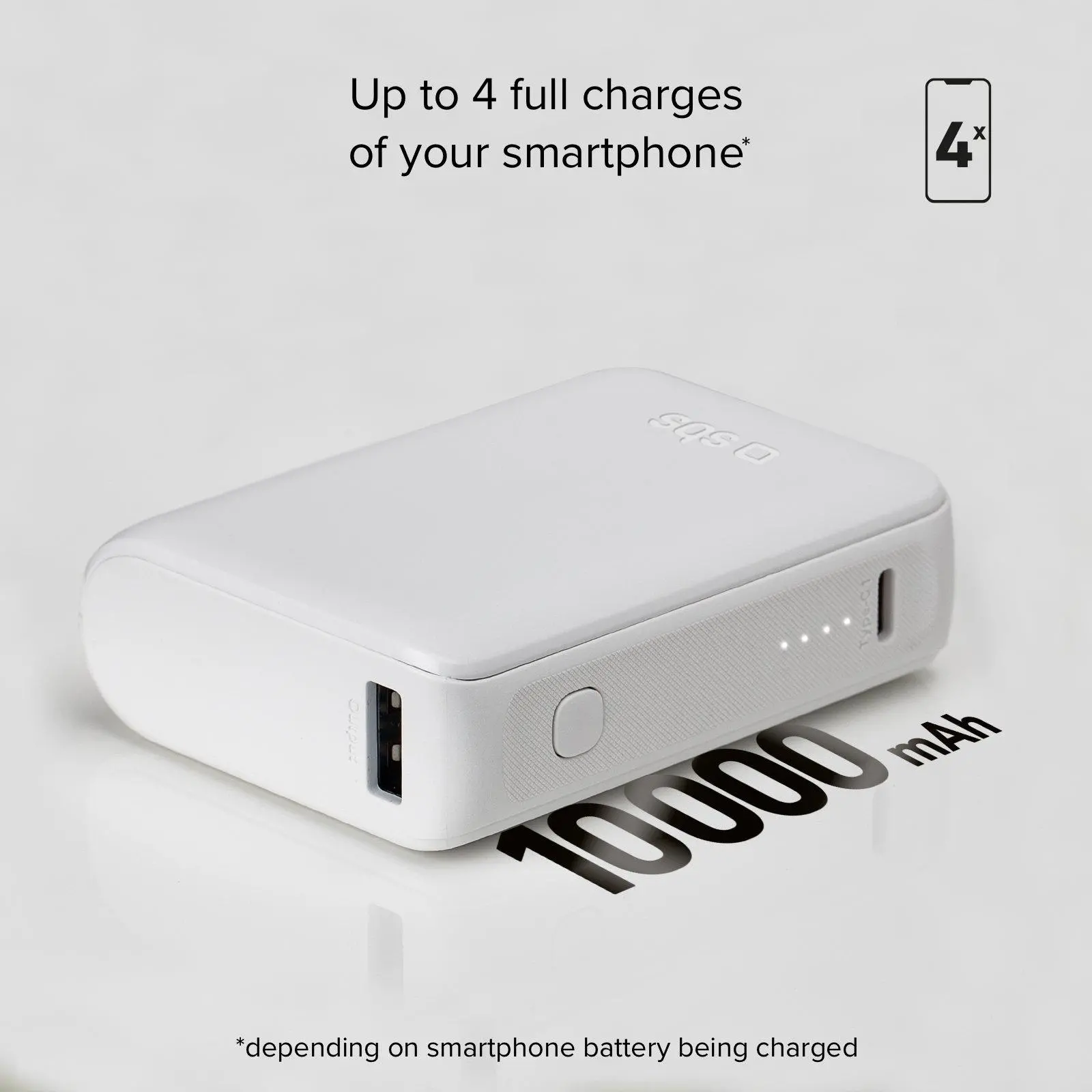 Powerbank SBS TTBB10000MINIW NanoTube10000mAh 10W Biały
