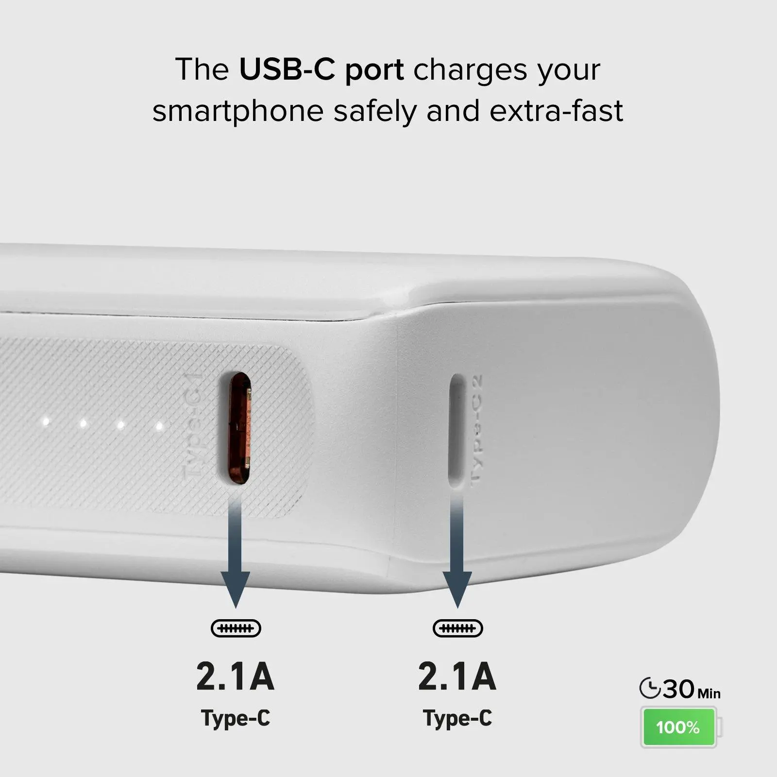 Powerbank SBS TTBB10000MINIW NanoTube10000mAh 10W Biały