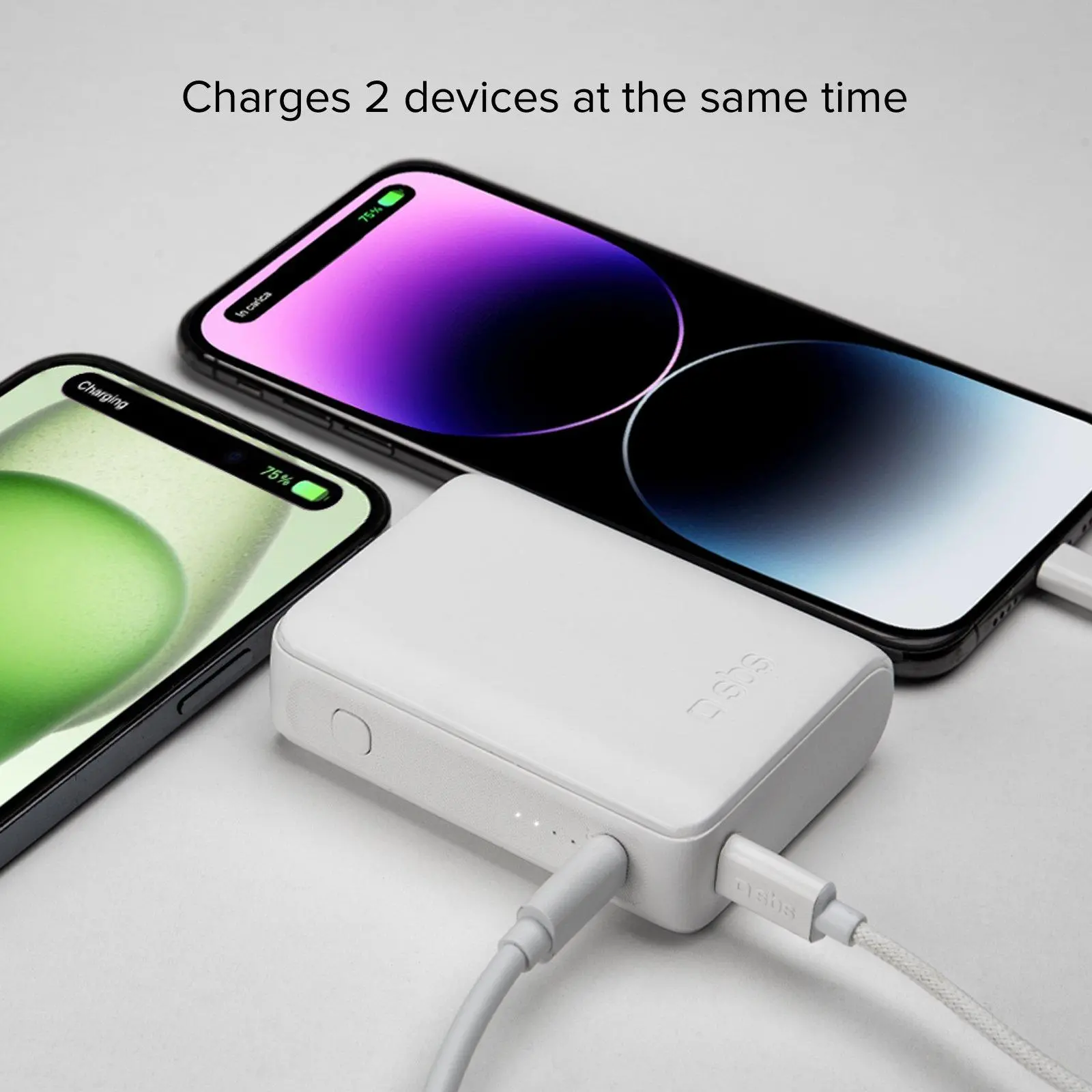 Powerbank SBS TTBB10000MINIW NanoTube10000mAh 10W Biały