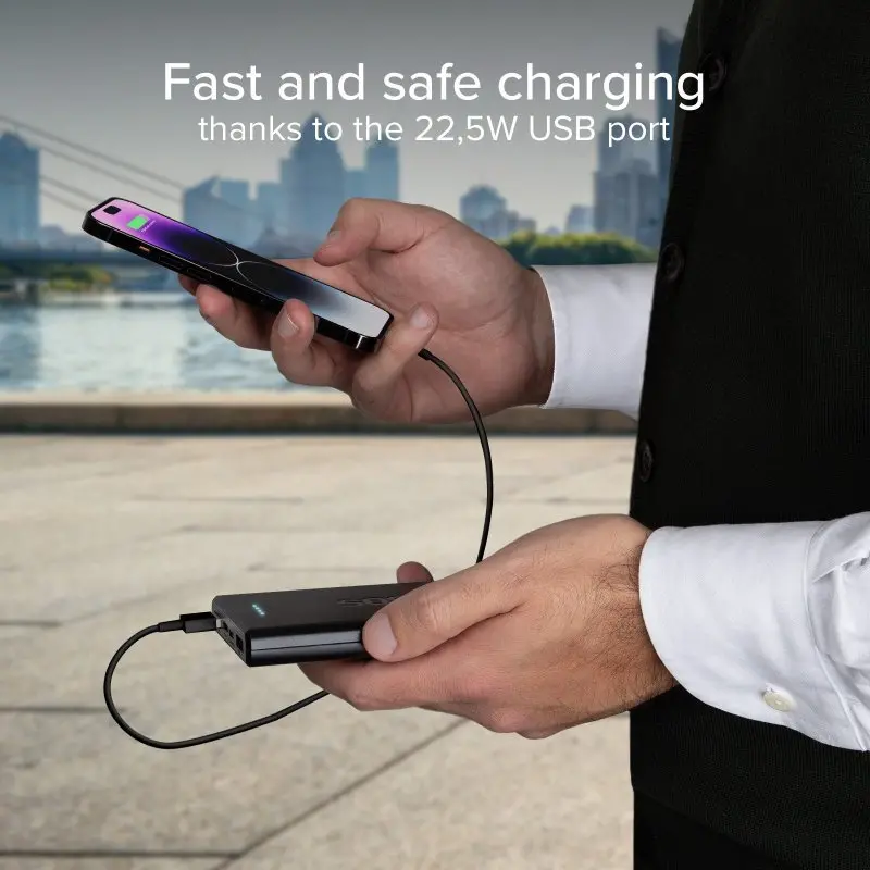 Powerbank SBS TTBB10000FASTPD20K 10000mAh PD 20W Czarny
