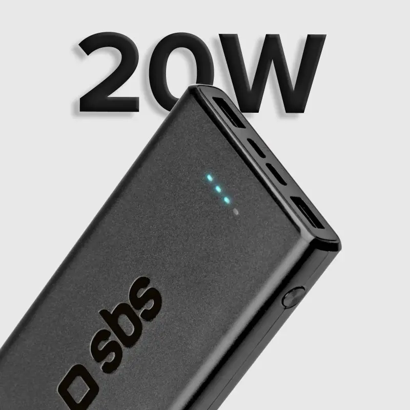 Powerbank SBS TTBB10000FASTPD20K 10000mAh PD 20W Czarny