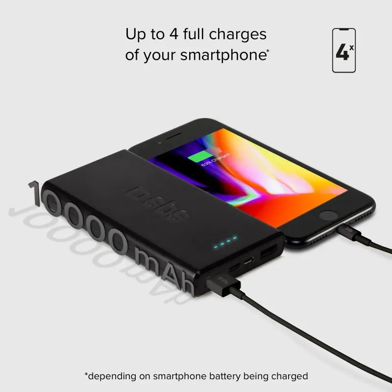 Powerbank SBS TTBB10000FASTPD20K 10000mAh PD 20W Czarny