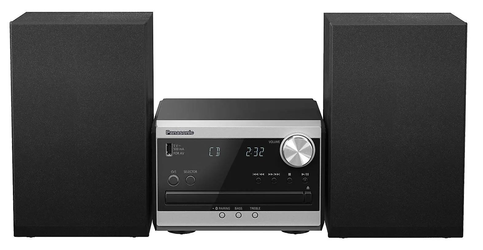 Wieża Panasonic SC-PM270EG-S 20W Bluetooth Radio FM Srebrno-czarny