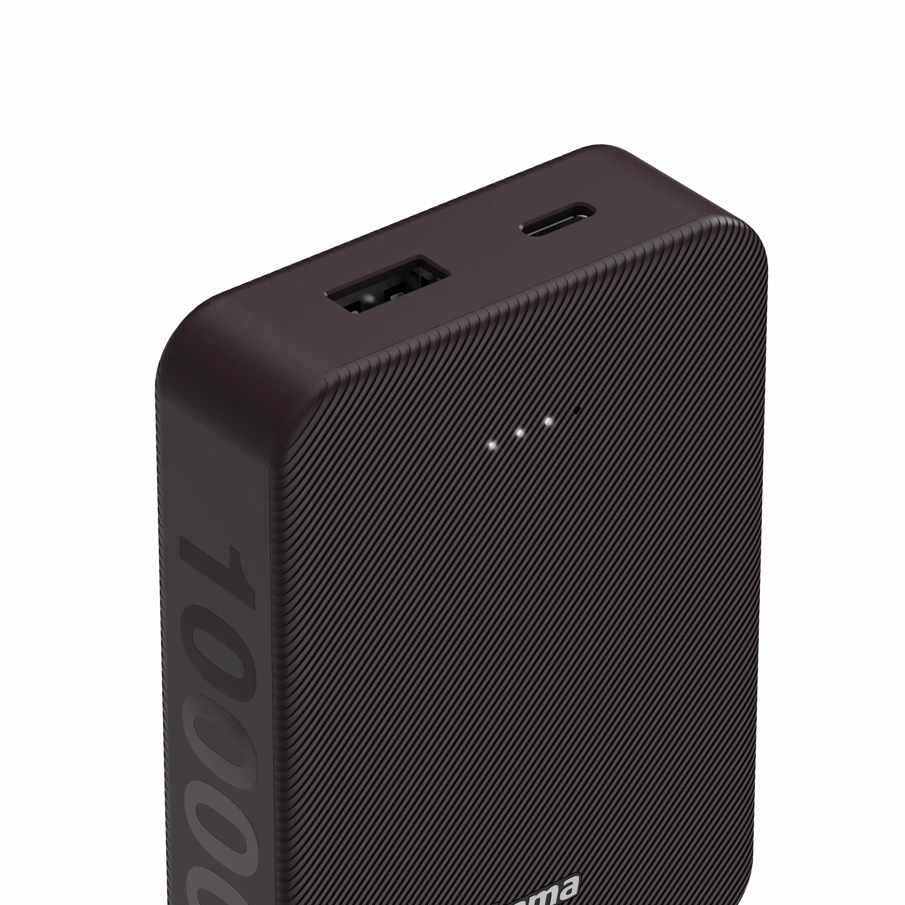 Powerbank Hama Color 10 10000mAh 15W Bordowy