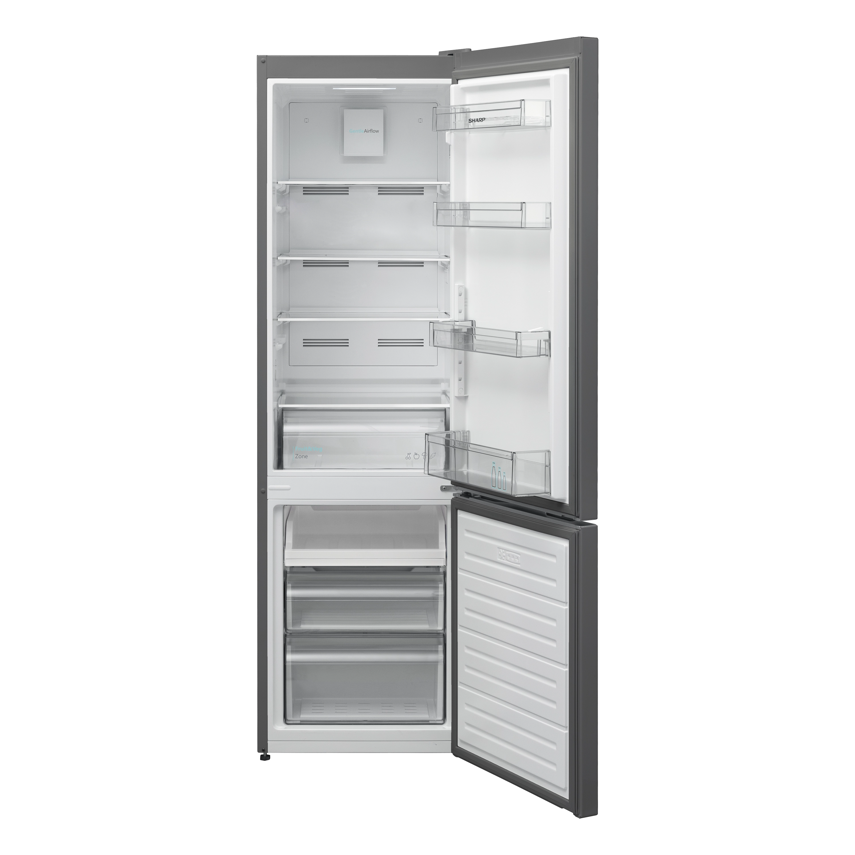 Lodówka Sharp SJ-FBA05DMXBE-EU Pełny No Frost Szuflada z kontrolą wilgotności 180cm Czarny