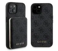 Guess zestaw iPhone 15 + Powerbank 5000mAh MagSafe 4G Metal Logo Czarny