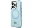 Etui Lacoste Transparent MagSafe do iPhone 15 Pro Max Niebieski