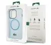 Etui Lacoste Transparent MagSafe do iPhone 15 Pro Max Niebieski