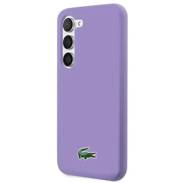 Etui Lacoste LCHCS23SSLOU Hardcase Silicone do Samsung Galaxy S23 Fioletowy