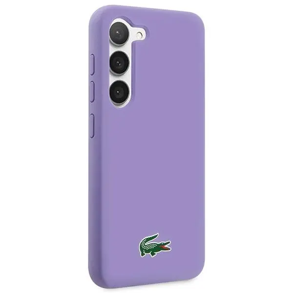 Etui Lacoste LCHCS23SSLOU Hardcase Silicone do Samsung Galaxy S23 Fioletowy