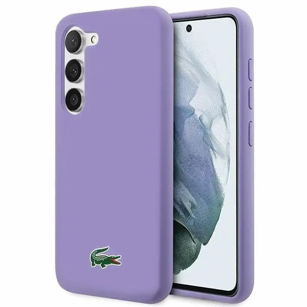 Etui Lacoste LCHCS23SSLOU Hardcase Silicone do Samsung Galaxy S23 Fioletowy