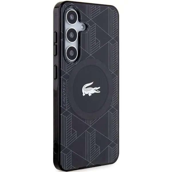 Etui Lacoste LCHMS24SUBSK Hardcase IML Blend Monogram MagSafe do Samsung Galaxy S24 Czarny