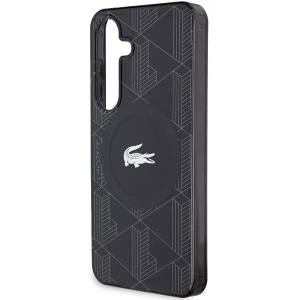 Etui Lacoste LCHMS24SUBSK Hardcase IML Blend Monogram MagSafe do Samsung Galaxy S24 Czarny