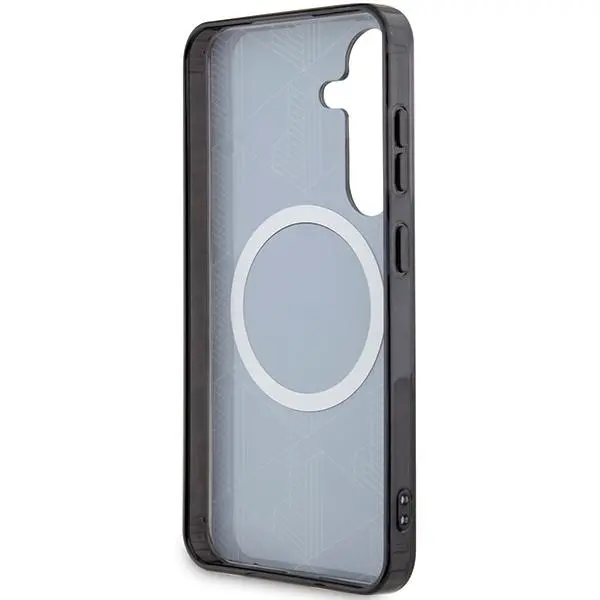 Etui Lacoste LCHMS24SUBSK Hardcase IML Blend Monogram MagSafe do Samsung Galaxy S24 Czarny