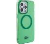 Etui Lacoste LCHMP15XULON Hardcase Transparent MagSafe do iPhone 15 Pro Max Zielony