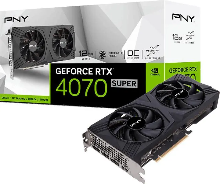 Karta graficzna PNY GeForce RTX 4070 Super Verto 12GB GDDR6X 192bit DLSS 3