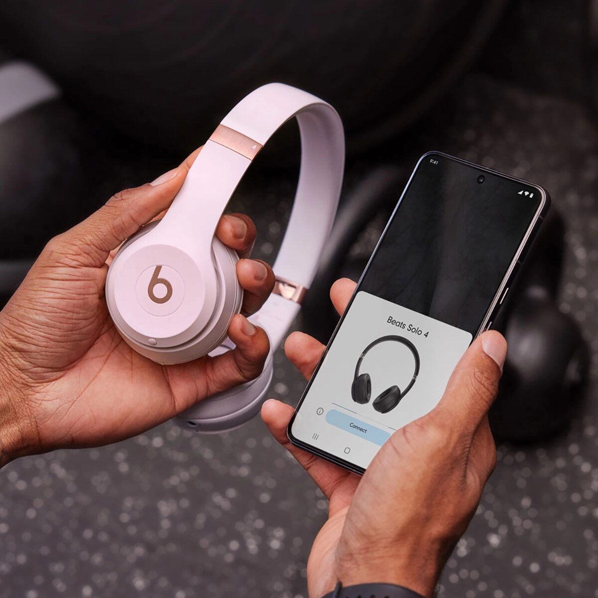 Słuchawki bezprzewodowe Beats Solo 4 Nauszne Bluetooth 5.3 Matowy Pudrowy
