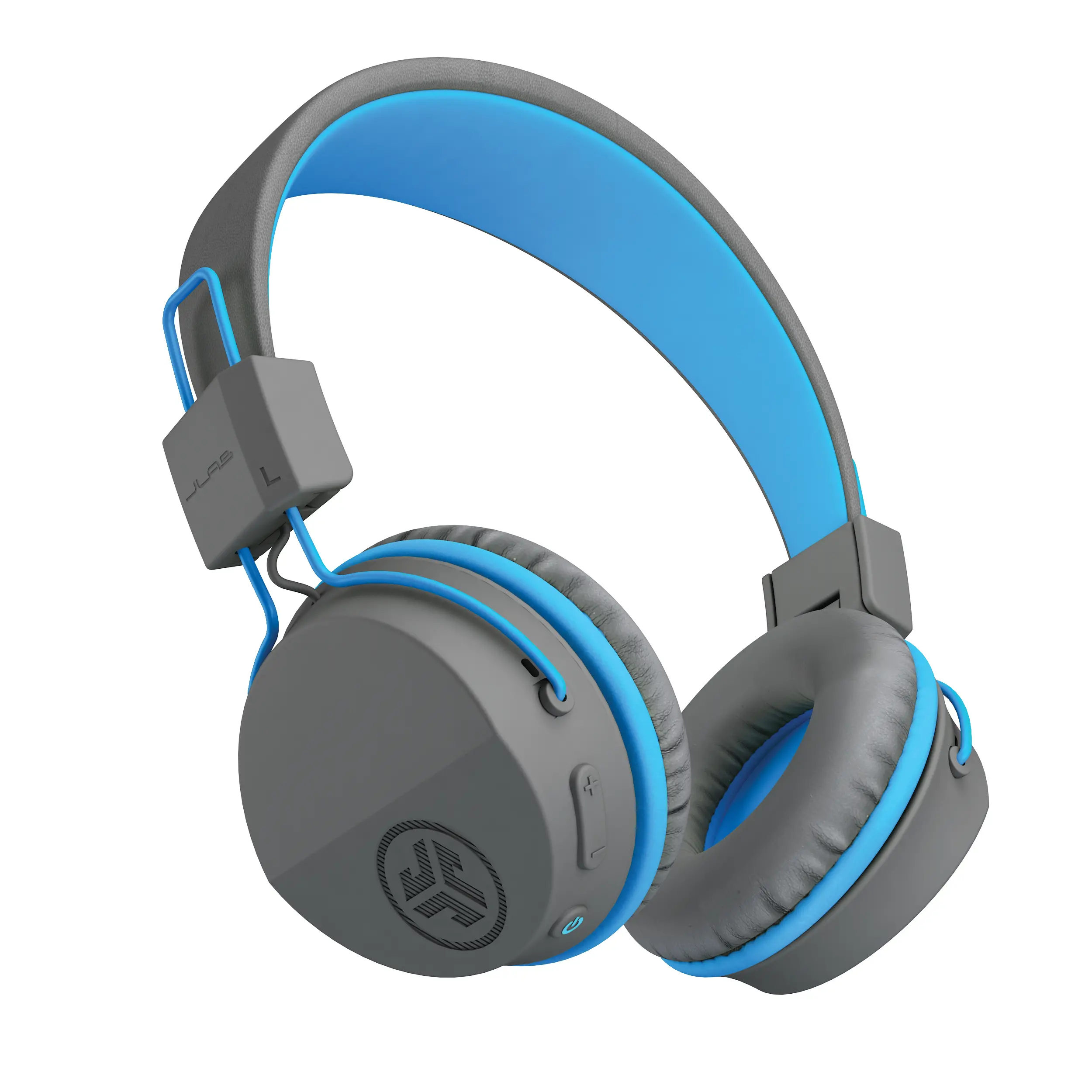 Słuchawki bezprzewodowe JLab Jbuddies Studio Wireless Nauszne Dla dzieci Bluetooth Szaro-niebieski