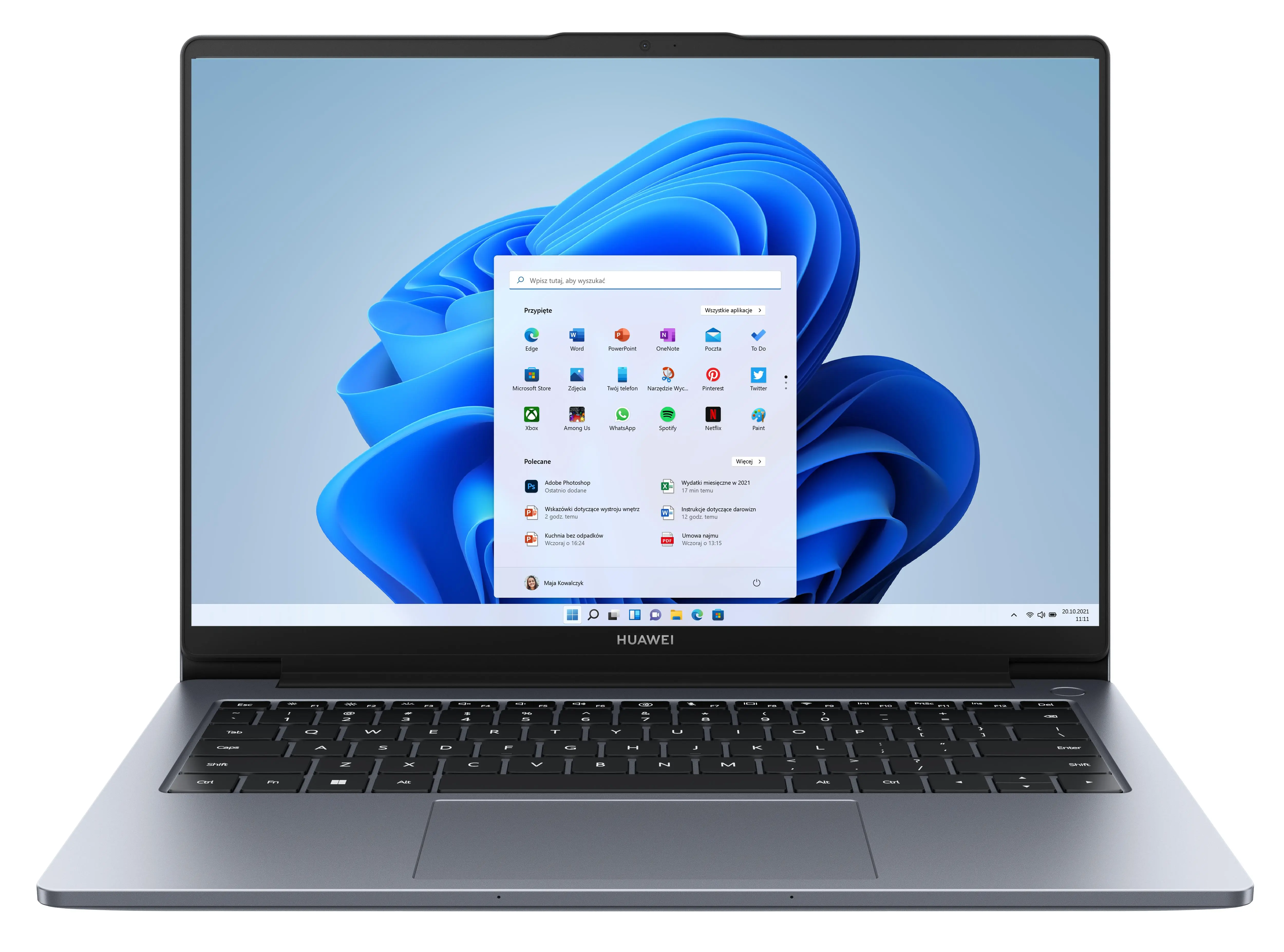 Laptop ultrabook Huawei MateBook D 14 2024 14" i5-13420H 16GB RAM 512GB Dysk SSD Win11 Szary