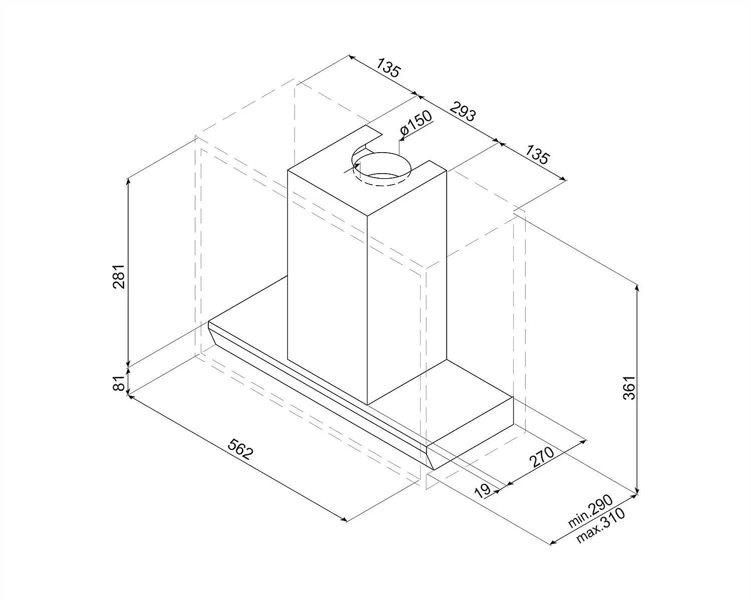 Okap Smeg KSGT63X Stal nierdzewna