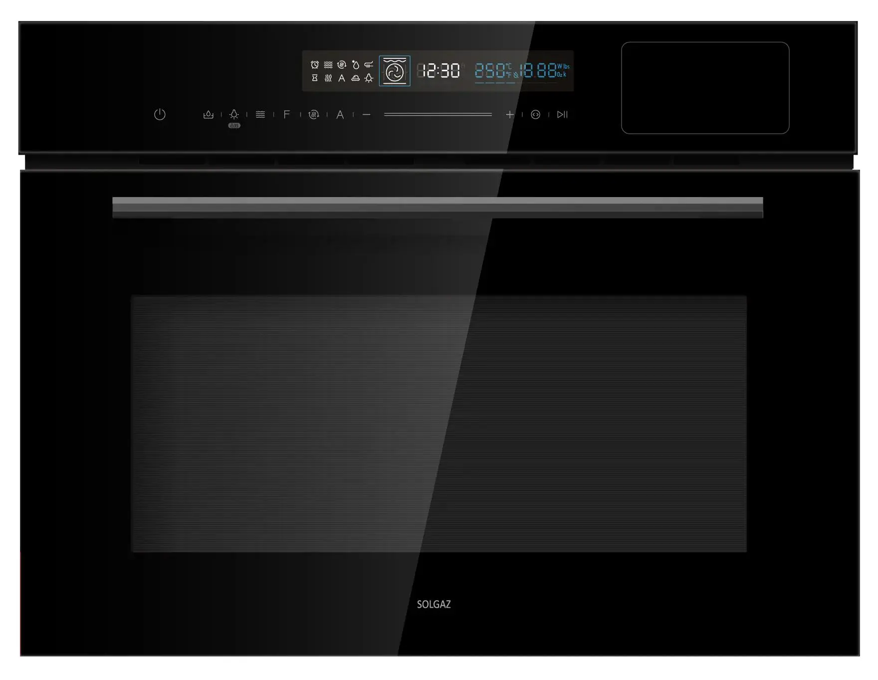 Piekarnik z mikrofalą Solgaz 4w1 SP-50PM Termoobieg Czarny