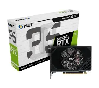 Karta graficzna Palit GeForce RTX 3050 StormX 6GB GDDR6 96bit DLSS