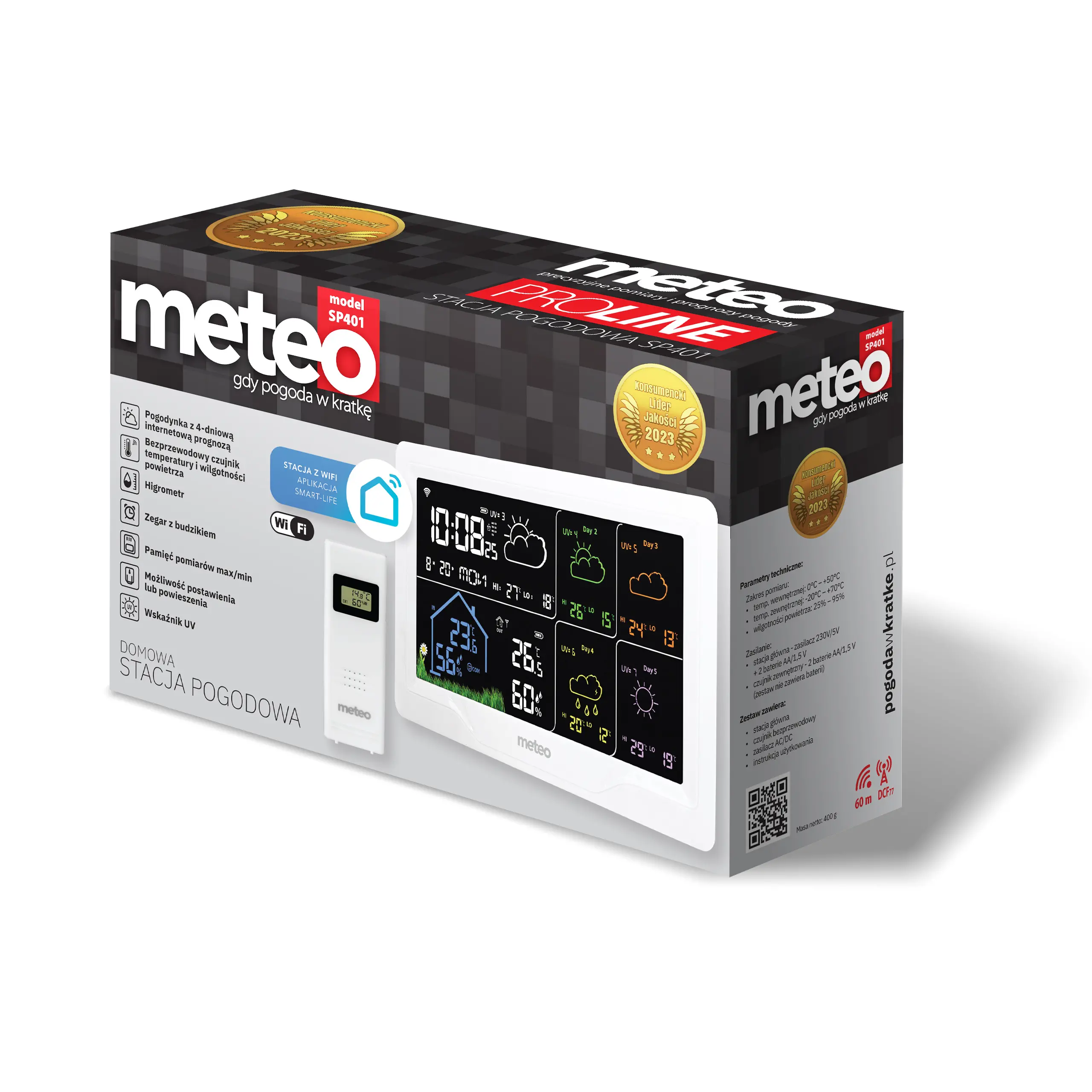 Stacja pogody Meteo SP401 Wi-Fi