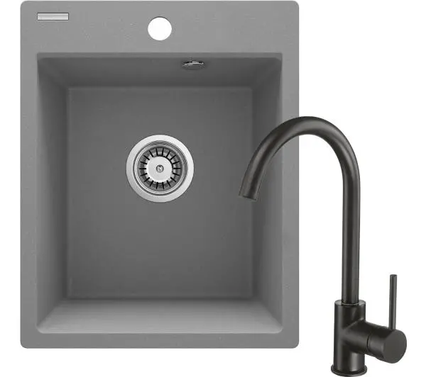 Deante Corio ZRCBS103 Szary metalik + bateria Czarny