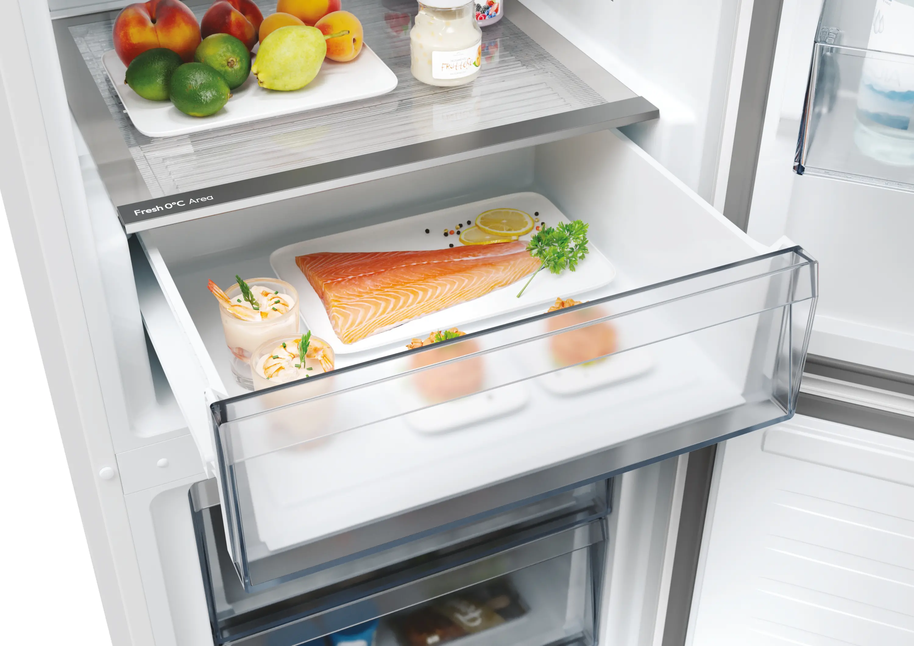 Lodówka Candy Fresco 300 CNCQ2T618EX Pełny No Frost 185cm Komora świeżości Inox