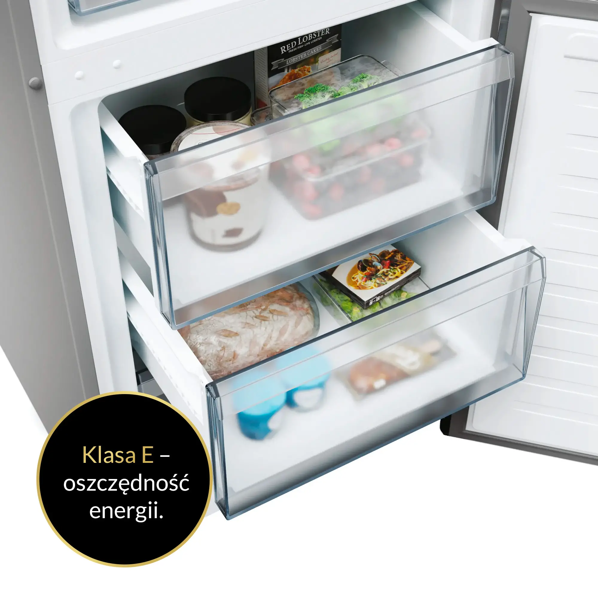 Lodówka Candy Fresco 300 CNCQ2T618EX Pełny No Frost 185cm Komora świeżości Inox