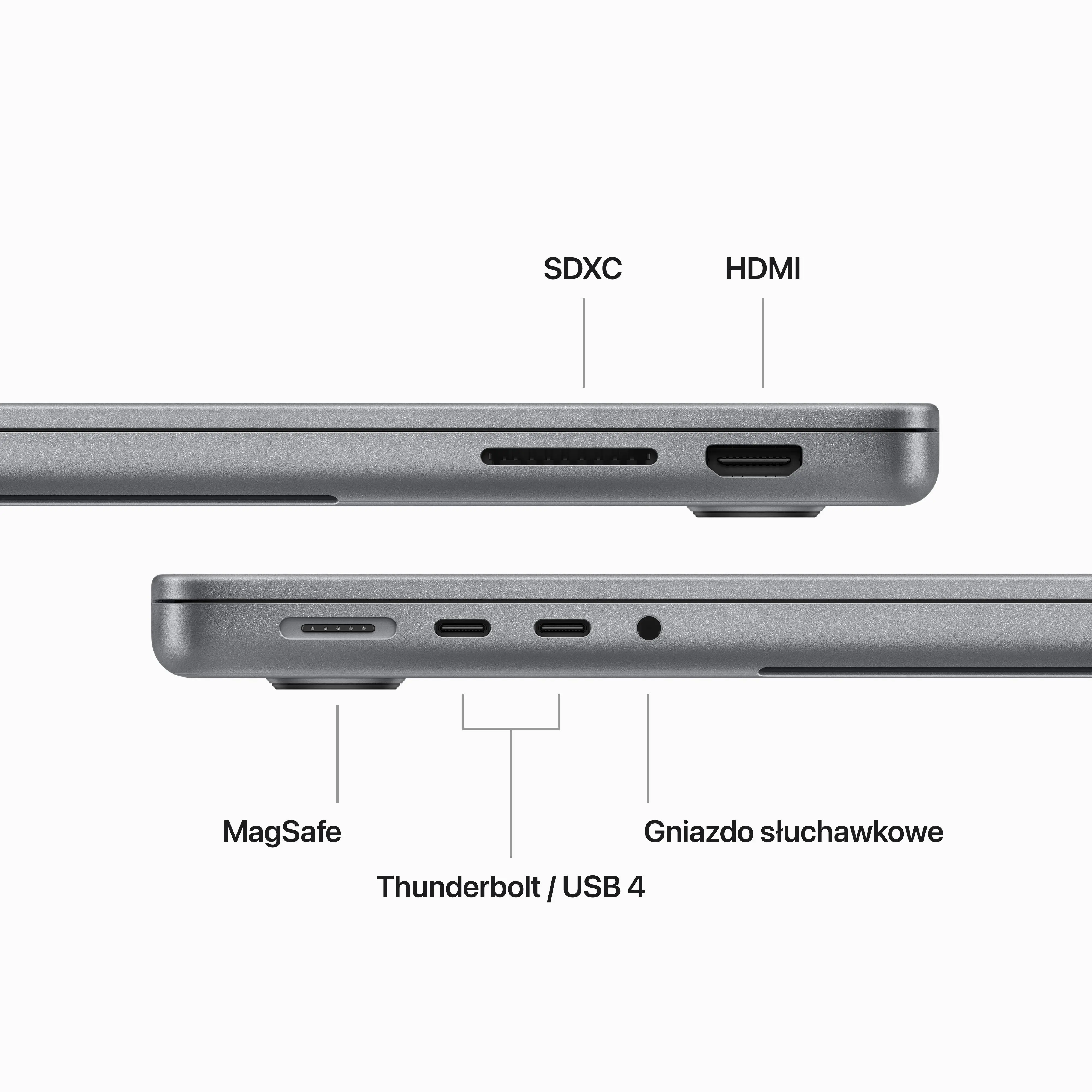 Apple MacBook Pro 2023 14,2" M3 8GB RAM 512GB Dysk macOS Gwiezdna Szarość US