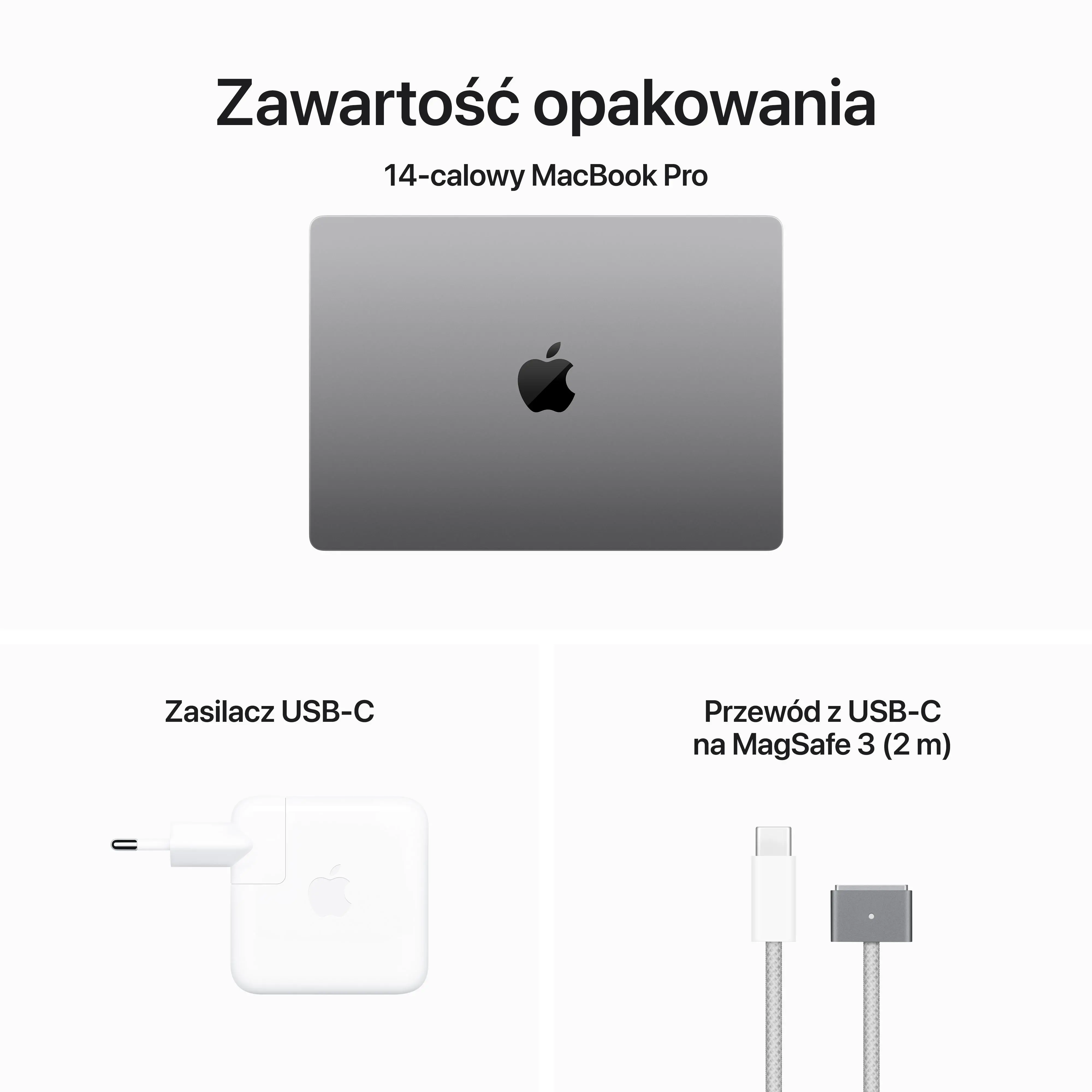 Apple MacBook Pro 2023 14,2" M3 8GB RAM 512GB Dysk macOS Gwiezdna Szarość US