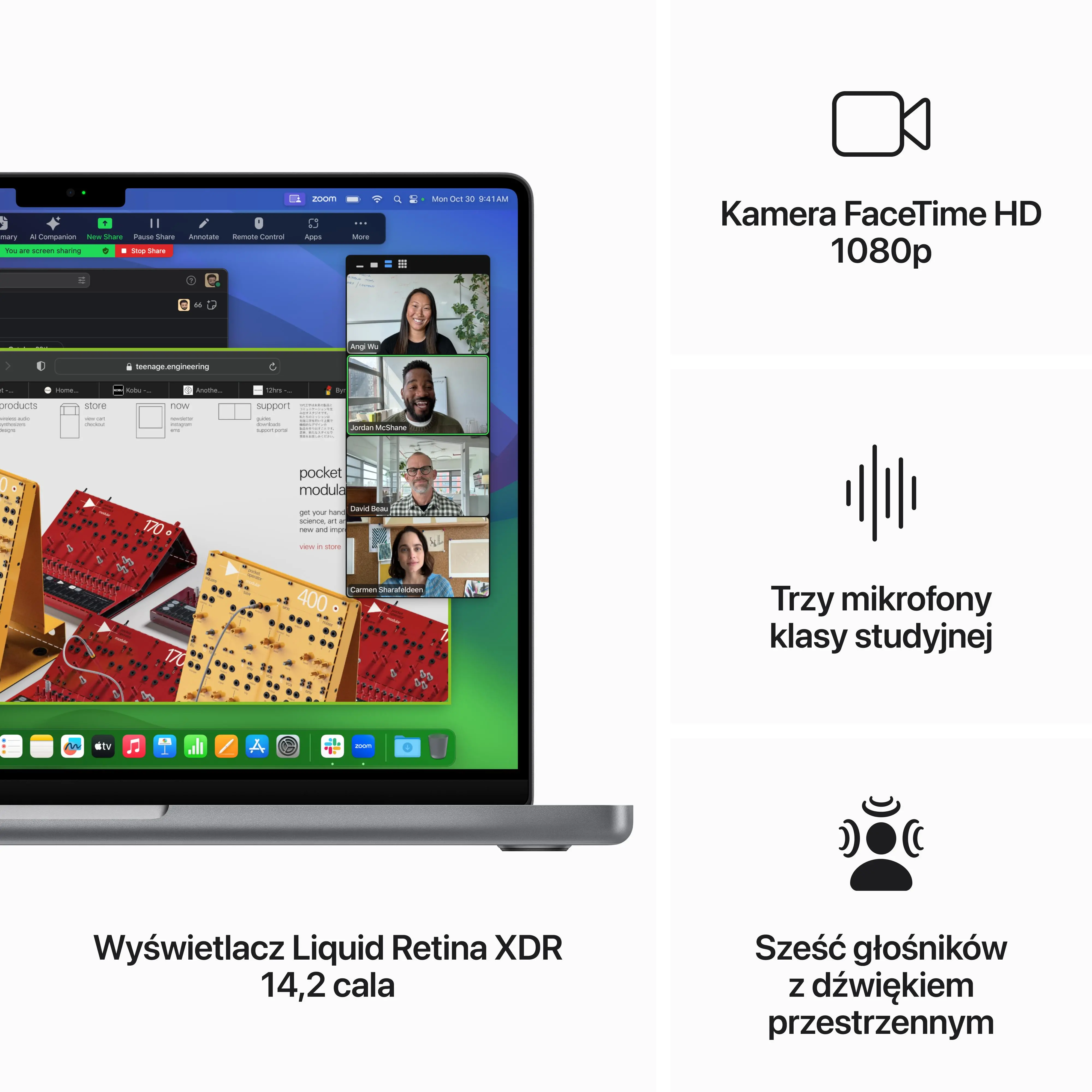 Apple MacBook Pro 2023 14,2" M3 8GB RAM 512GB Dysk macOS Gwiezdna Szarość US