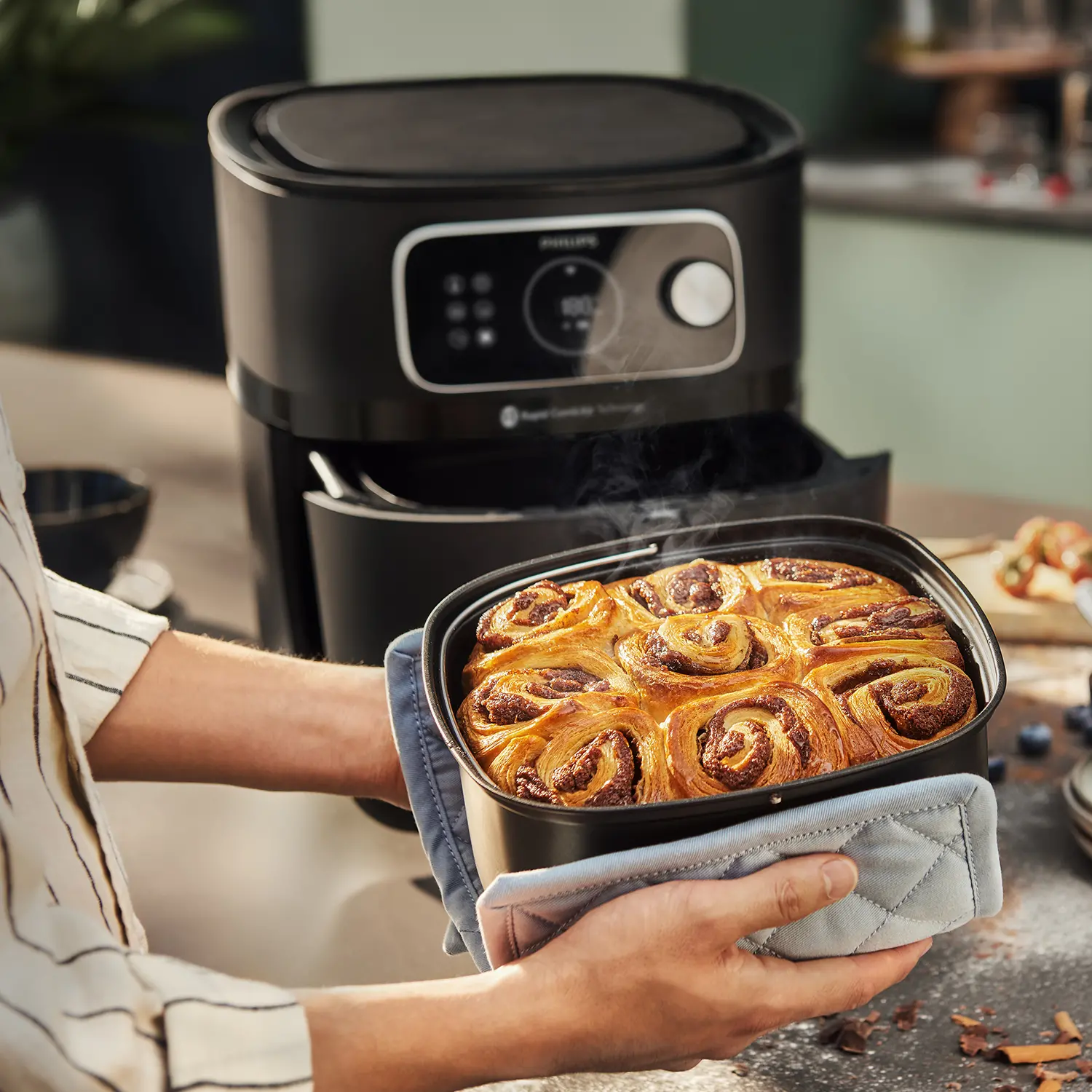 Frytkownica beztłuszczowa Philips Combi XXL HD9876/90 2200W 8,3l Aplikacja mobilna