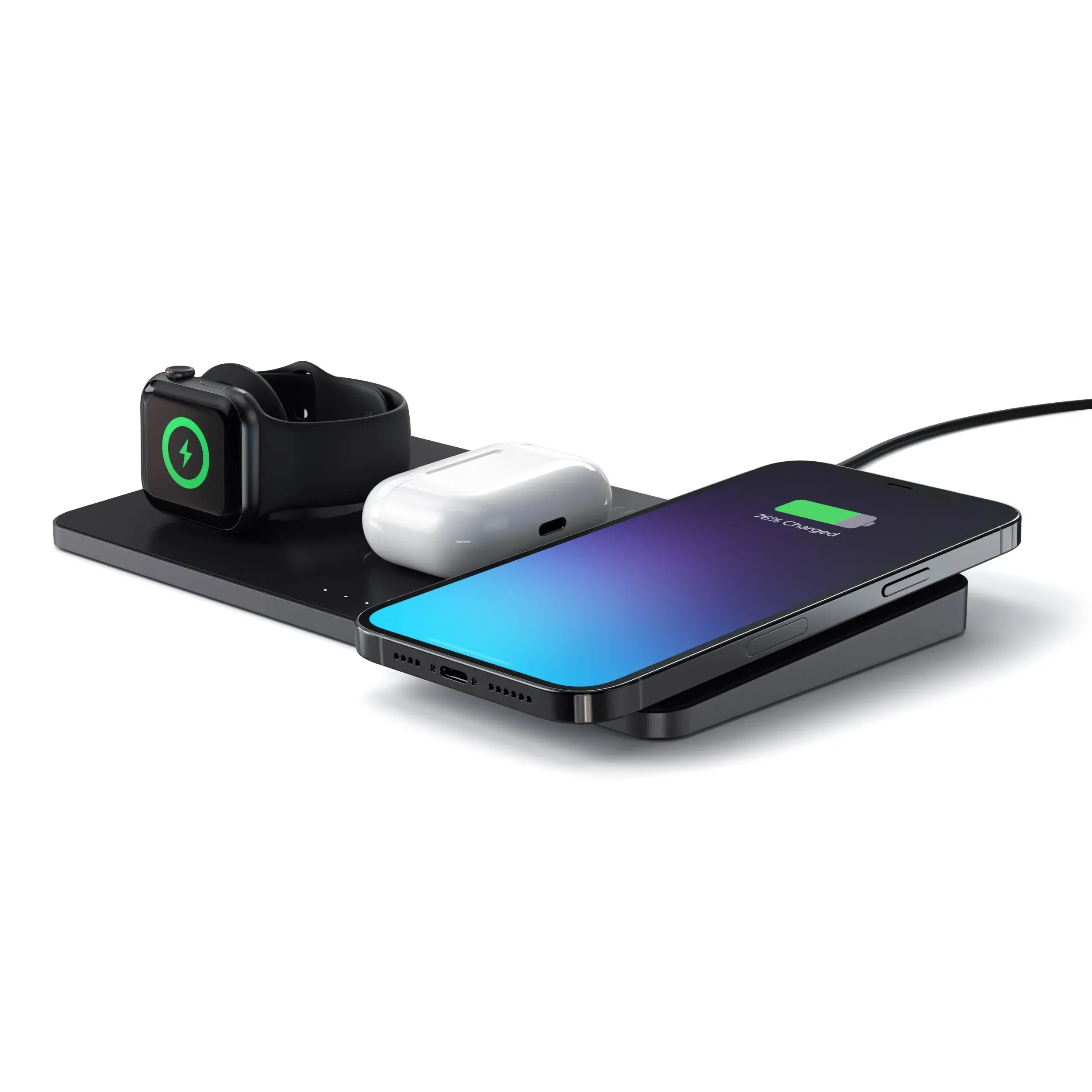 Ładowarka indukcyjna Satechi ST-X3TWCPM Trio Wireless Charger With Magnetic Pad