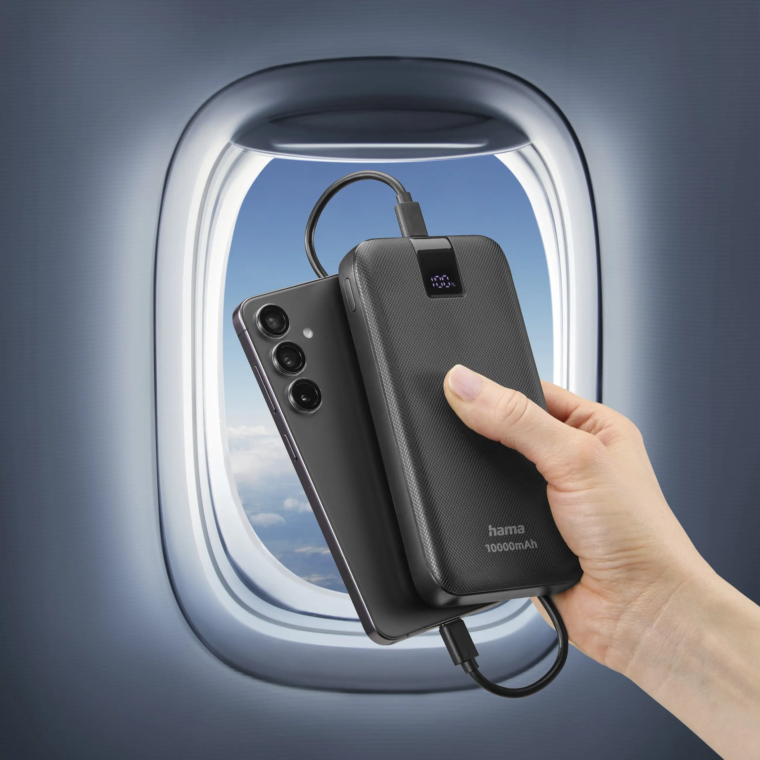 Powerbank Hama 201718 PowerPack 10 10000mAh 20W Antracyt