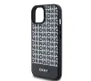 Etui DKNY Leather Printed Pattern Metal Logo MagSafe DKHMP15SPSOSPK do iPhone 15 Czarny