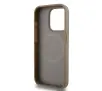 Etui DKNY Leather Printed Pattern Metal Logo MagSafe do iPhone 15 Pro Brązowy