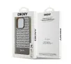 Etui DKNY Leather Printed Pattern Metal Logo MagSafe do iPhone 15 Pro Brązowy