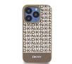 Etui DKNY Leather Printed Pattern Metal Logo MagSafe do iPhone 15 Pro Brązowy
