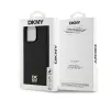 Etui DKNY Leather Monogram Pattern Metal Logo MagSafe do iPhone 15 Pro Max Czarny