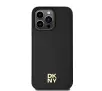 Etui DKNY Leather Monogram Pattern Metal Logo MagSafe do iPhone 15 Pro Max Czarny