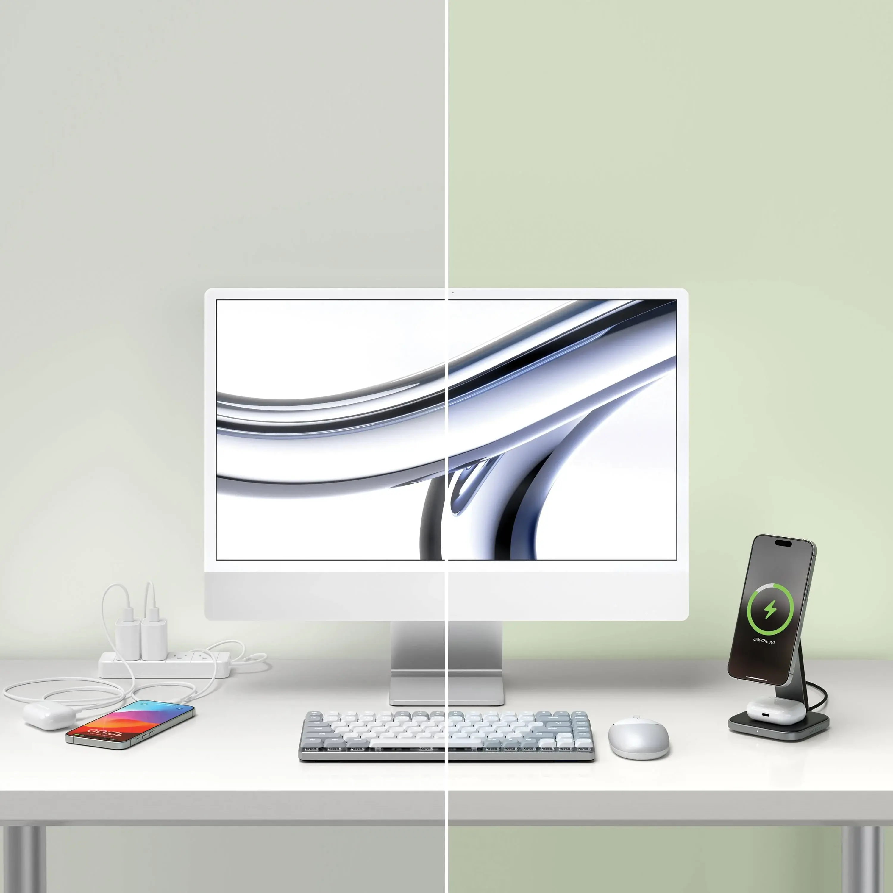 Ładowarka indukcyjna Satechi ST-Q21FM 2w1 Foldable Qi2 Wireless Charging Stand