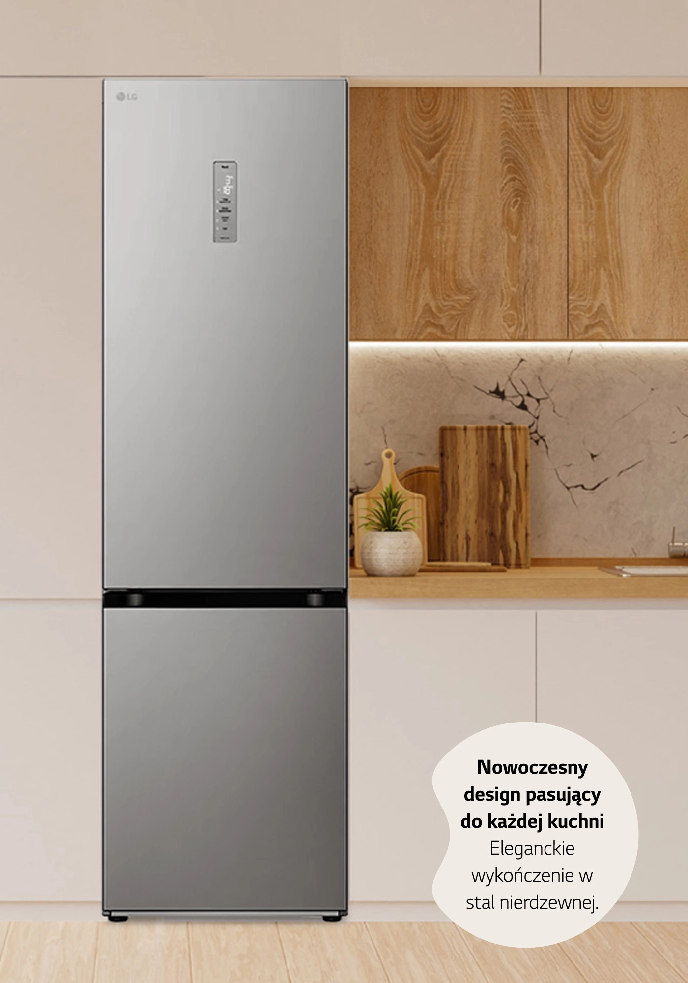 Lodówka LG GBV5250CPY Pełny No Frost 203cm Komora świeżości Zdalne sterowanie Srebrny