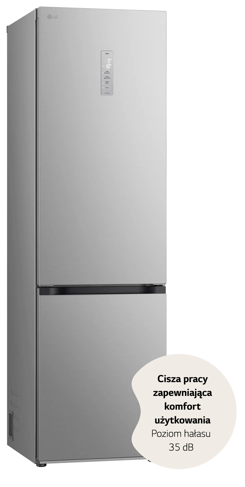 Lodówka LG GBV5250CPY Pełny No Frost 203cm Komora świeżości Zdalne sterowanie Srebrny
