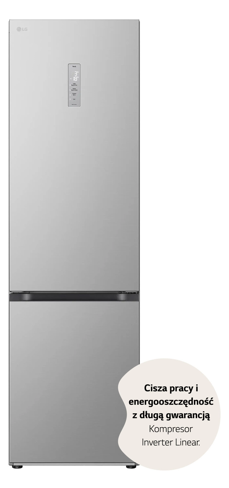 Lodówka LG GBV5250CPY Pełny No Frost 203cm Komora świeżości Zdalne sterowanie Srebrny