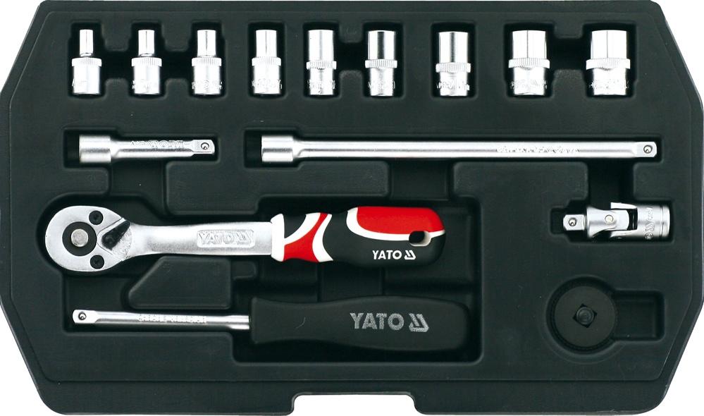 Yato YT-1444 1/4", 3/8", 1/2" 15 szt.