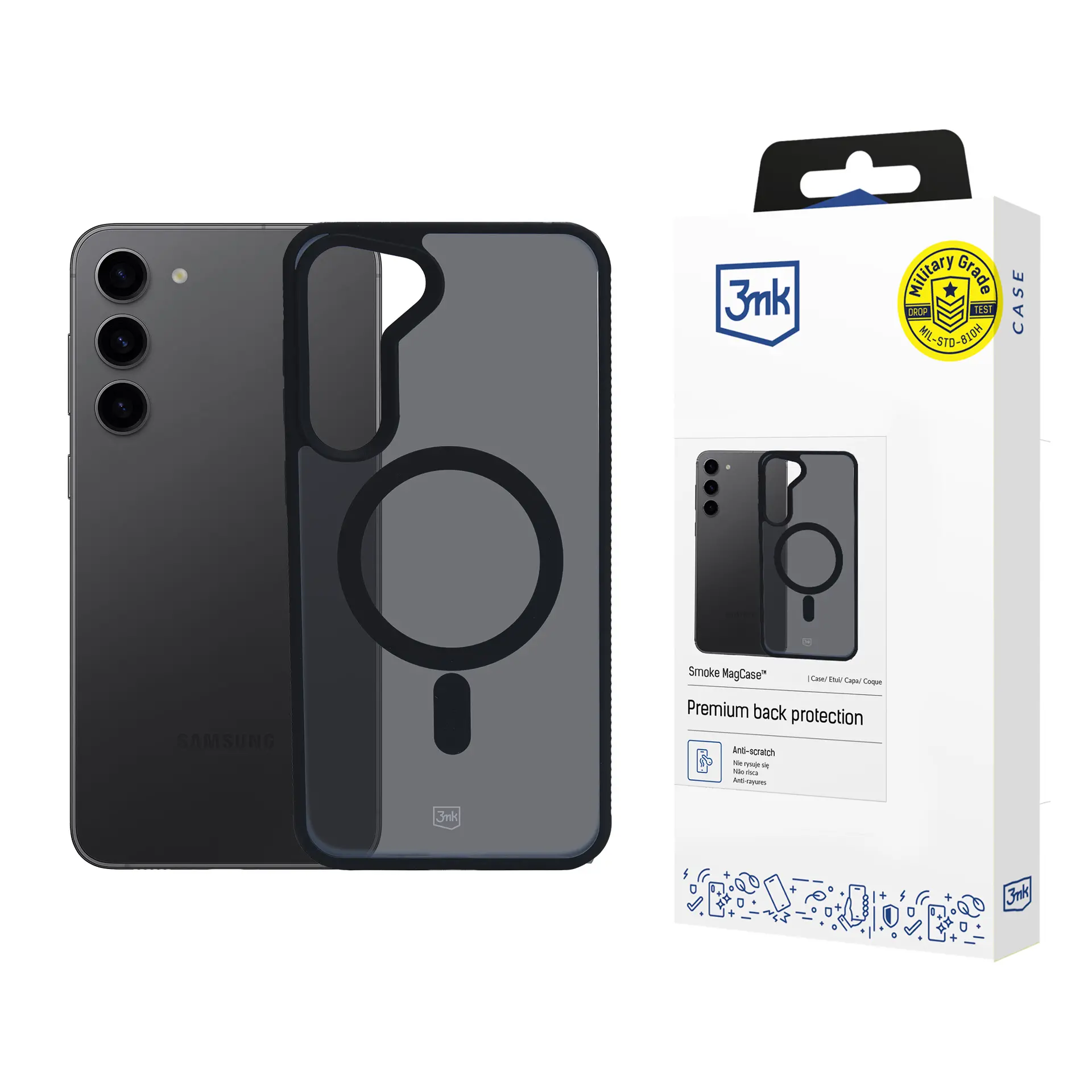 Etui 3mk Smoke MagCase do Samsung Galaxy S23 5G