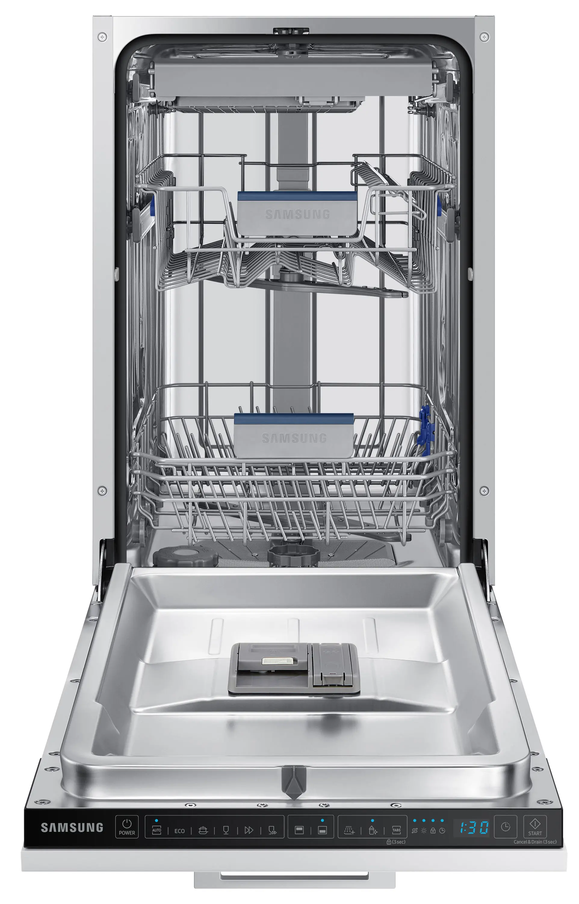 Zmywarka Samsung DW50DG450B00ET 44,8cm Automatyczne otwieranie drzwi Szuflada na sztućce