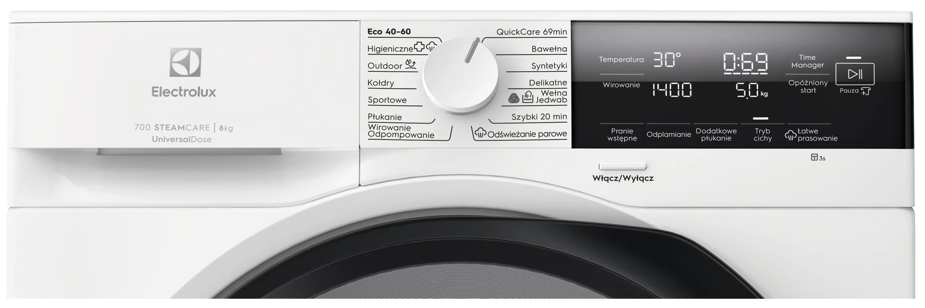 Pralka Electrolux 700 SteamCare EW7F3482P 8kg 1400 obr/min
